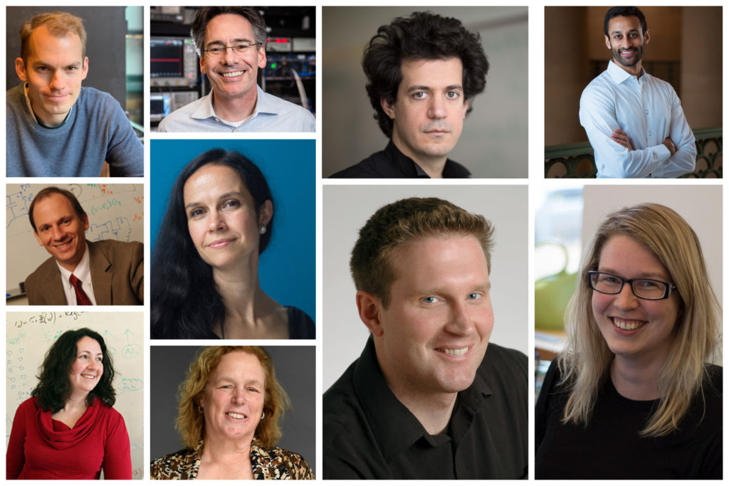 A collage of professional headshots includes Phillip Isola, Will Oliver, Costis Daskalakis, Manish Raghavan, Stefanie Mueller, Martin Wainwright, Muriel Médard, Martha Gray, Polina Golland, and David Perreault.