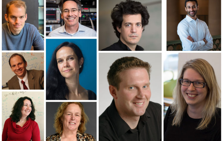 A collage of professional headshots includes Phillip Isola, Will Oliver, Costis Daskalakis, Manish Raghavan, Stefanie Mueller, Martin Wainwright, Muriel Médard, Martha Gray, Polina Golland, and David Perreault.